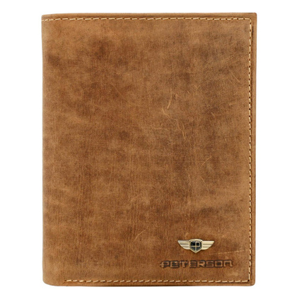 Skorzany portfel meski z systemem RFID Protect