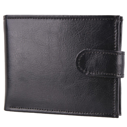 Portfel męski skórzany KEMER P29J Czarny - min. zamówienie 20 / 50 / 100 szt.