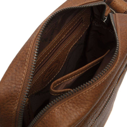 Torba na ramię skórzana na ramię Koniak - min. zamówienie 20 / 50 / 100 szt.