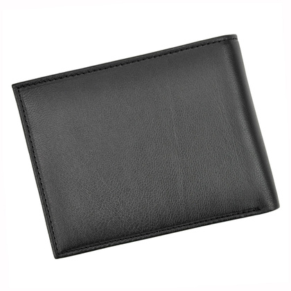 Portfel Męski Valentini 306 261 Skóra Naturalna Czarny