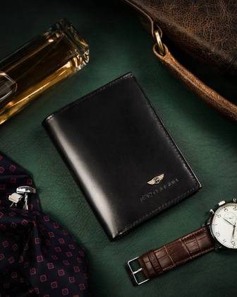 Skorzany portfel meski bez zapiecia zewnetrznego