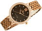 ZEGAREK G. ROSSI - 11775B (zg769f) rose gold/brown + BOX