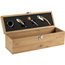 Bambusowy zestaw do wina 4 el., skrzynka do wina 1 el.