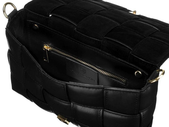 Skórzana listonoszka damska Peterson Czarna