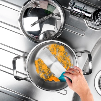 Garnek stalowy z pokrywką 18/10 PREMIUM 1,5 l ORION