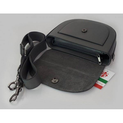 Listonoszka,chlebak,przewieszka Vera Pelle klapka zamsz