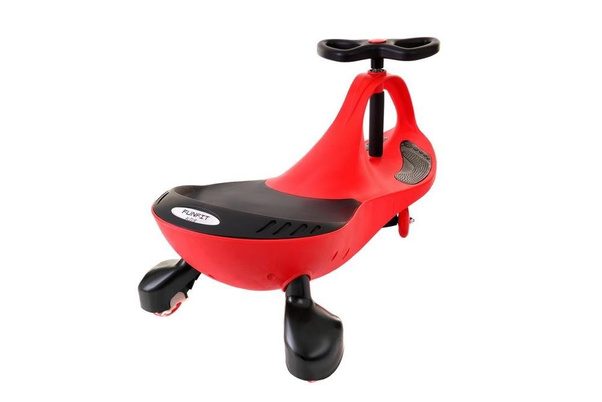 Jeździk Grawitacyjny FUNFIT KIDS ze świecącymi kołami LED Czerwony