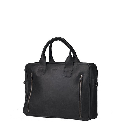 Teczka skórzana na laptop KEMER T2 Czarna min. zamówienie 20 / 50 / 100 szt.