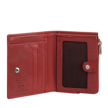 Portfel damski skórzany PUCCINI ROME CR967 3 Czerwony