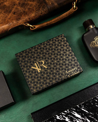 Duzy skorzany portfel meski bez zapiecia