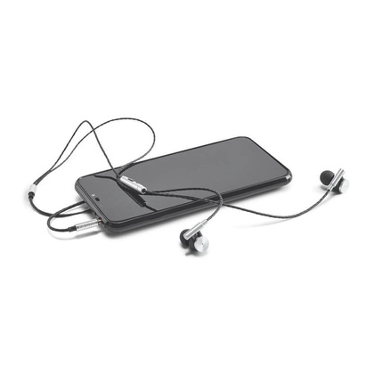 VIBRATION. Słuchawki z mikrofonem wykonane z metalu i ABS