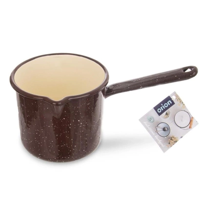 Garnek rondel rondelek emaliowany 1,2 l brązowy