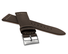 LAVVU Brązowy pasek RETRO z luksusowej skóry Top Grain - 24