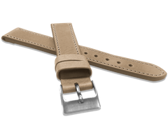 LAVVU Beżowy szyty pasek SPORT z luksusowej skóry Top Grain - 20