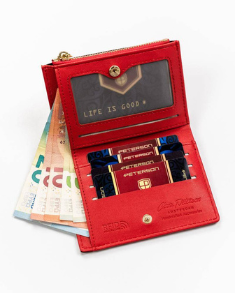 Portfel damski eko PTN 003-BH Czerwony