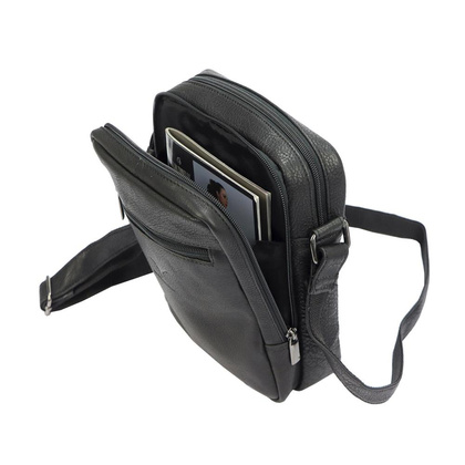 Męska skórzana listonoszka, torba model HN1552