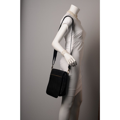 Torebka damska skórzana KEMER 608 Czarna - min. zamówienie 20 / 50 / 100 szt.