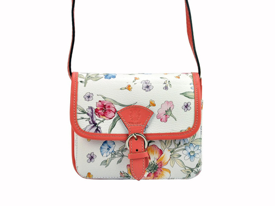 Torebka damska skórzana KEMER 112 FL Żółty