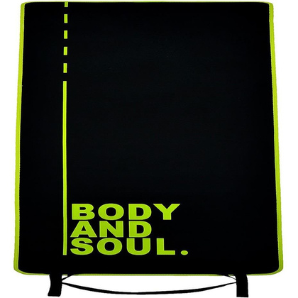 Mata do ćwiczeń Profit Body and Soul 180x60x0,6cm czarna DK 705-N