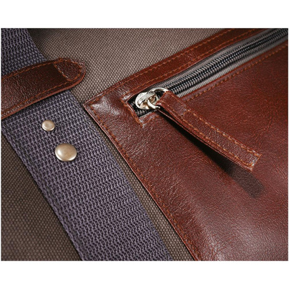 Klasyczna torba z grubej dzianiny 20" Brązowa