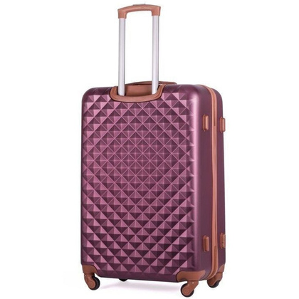 Średnia walizka KEMER SOLIER 190 Bordowa - min. zamówienie 20 / 50 / 100 szt.