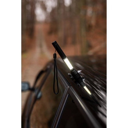 Latarka bezpieczeństwa 1 LED COB, przecinak do pasów, młotek bezpieczeństwa | Flint