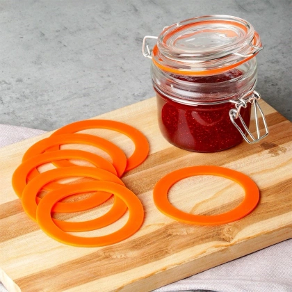Uszczelka silikonowa do słoików z klipsem 8,1 cm 6 szt. ORION