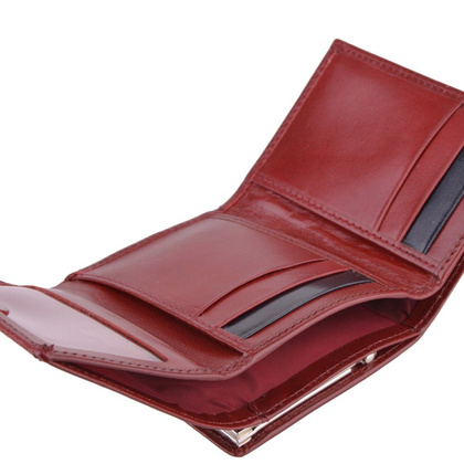 Portfel damski skórzany KEMER D10 Bordowy - min. zamówienie 20 / 50 / 100 szt.