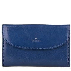 Portfel damski skórzany KEMER D34 Granatowy - min. zamówienie 20 / 50 / 100 szt.