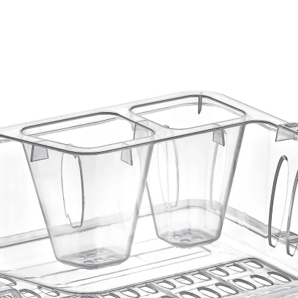 Suszarka na naczynia talerze kubki sztućce ociekacz do suszenia naczyń z tacą