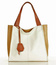 Modny skórzany shopper MAZZINI - Portofino Max multi biały - min. zamówienie 20 / 50 / 100 szt.