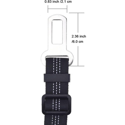 PAS SAMOCHODOWY DLA PSA 46-55CM CZARNY