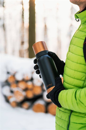 Termos turystyczny 1l FUORI czarny Rose Gold 28098