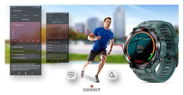 Smartwatch Giewont GW460-2 Zielony