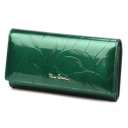 Duży skórzany portfel damski Pierre Cardin