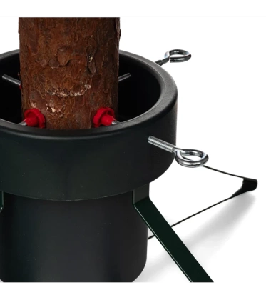 Stojak CHOINKOWY ŚREDNI ZIELONY metalowy pod choinkę drzewko z pojemnikiem