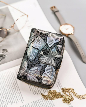 Skórzany portfel damski z systemem RFID