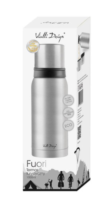 Termos turystyczny 1l FUORI stal mat 28081