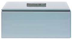 Szkatułka szklana z kamieniem duża