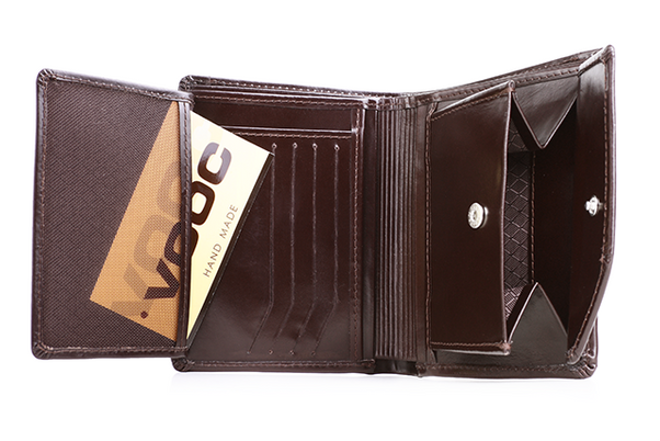 Skórzany portfel męski KEMER VOOC PPM2 Czarny