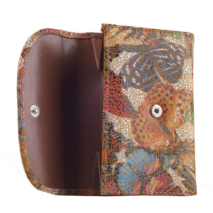 Portfel damski skórzany KEMER 015D Żółty - min. zamówienie 20 / 50 / 100 szt.