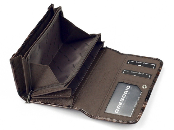 Portfel damski skórzany PELLUCCI FZ-110 Popiel