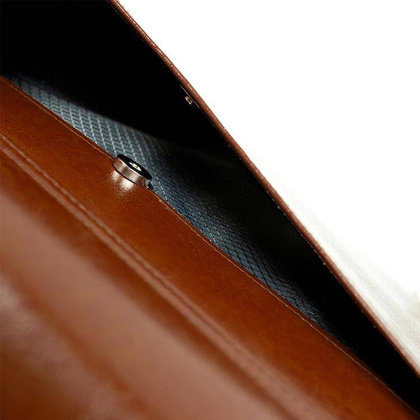 Skórzana teczka męska na laptopa brązowa aktówka - Pavone Nero Marsala 2164 BR