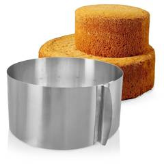 Forma opaska do pieczenia / tortownica regulowana okrągła stalowa 16-30 cm