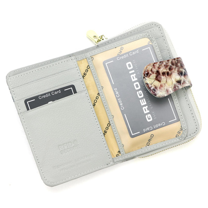 Portfel damski skórzany PELLUCCI VL-115 niebieski