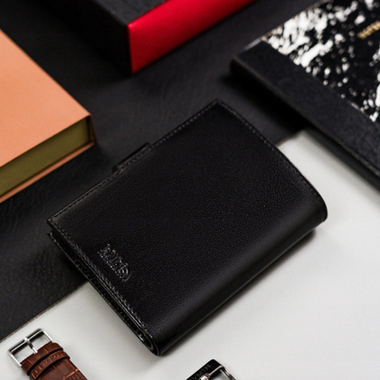 Portfel męski skórzany PTN 317Z-PR 2-1-1 Black