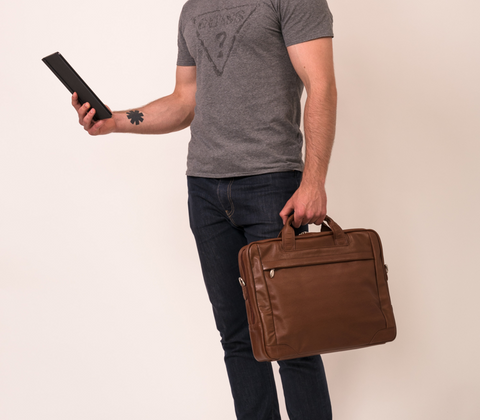 Teczka na laptop McKlein Bridgeport 17" Brązowa