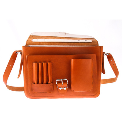 TECZKA SKÓRZANA 3W1 KEMER VOOC Vintage P13 RUDA