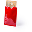 Etui na kartę kredytową KEMER, ochrona przed RFID Czerwone