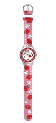 CLOCKODILE Zegarek dziewczęcy różowy TRUSKAWKI